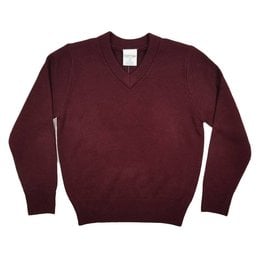 Elder Manufacturing Co. Inc. V/NECK PULLOVER SWEATER MAROON