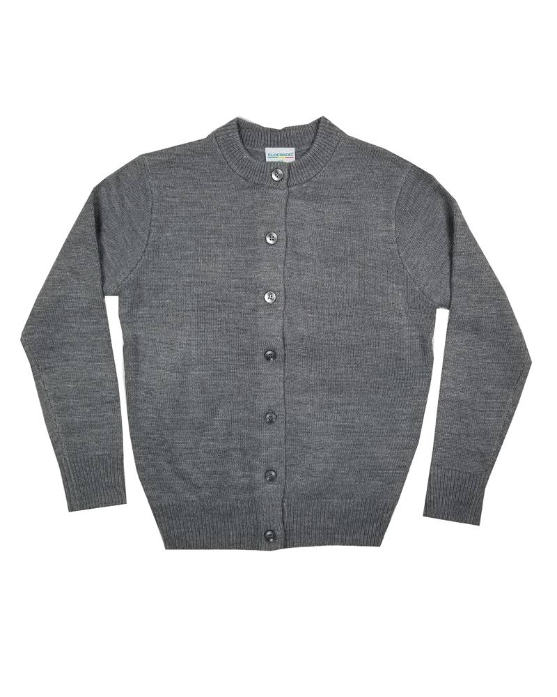 Elder Manufacturing Co. Inc. GIRLS CARDIGAN GREY