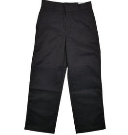 Elder Manufacturing Co. Inc. BOY/MENS FLAT FRONT PANTS BLACK