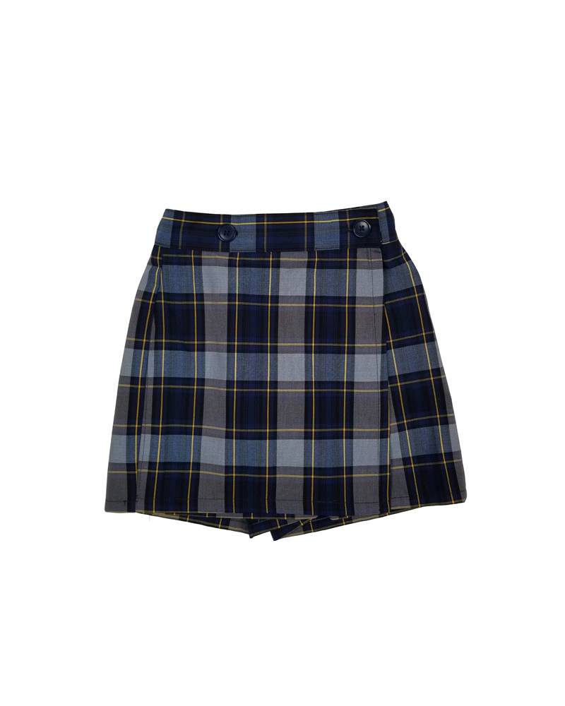 Wrap Front Skort Plaid 57