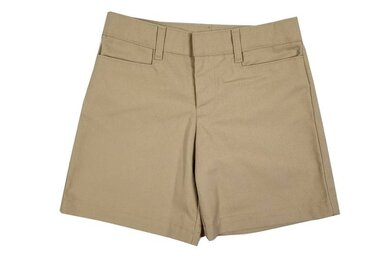GIRLS FLAT FRONT SHORTS