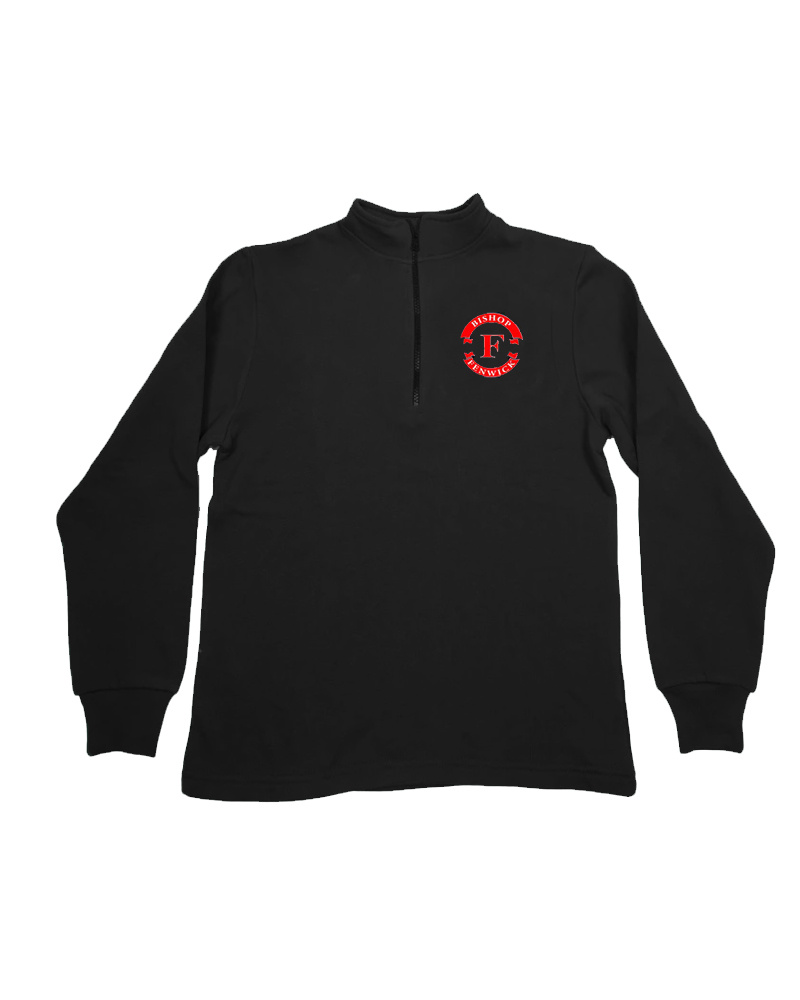 School Apparel, Inc. Bishop Fenwick  1/4 ZIP SWEATSHIRT