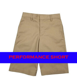 Elder Manufacturing Co. Inc. BOYS/MENS FLAT FRONT PERFORMANCE SHORTS KHAKI