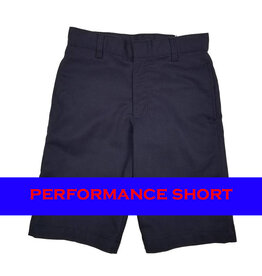 Elder Manufacturing Co. Inc. BOYS/MENS FLAT FRONT PERFORMANCE SHORTS NAVY