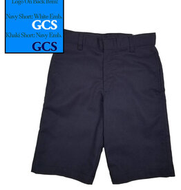 Elder Manufacturing Co. Inc. GCS BOYS/MENS FLAT FRONT SHORTS NVY
