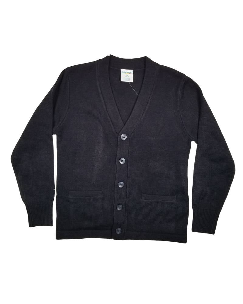 Elder Manufacturing Co. Inc. V-NECK CARDIGAN W/ POCKET NAVY C