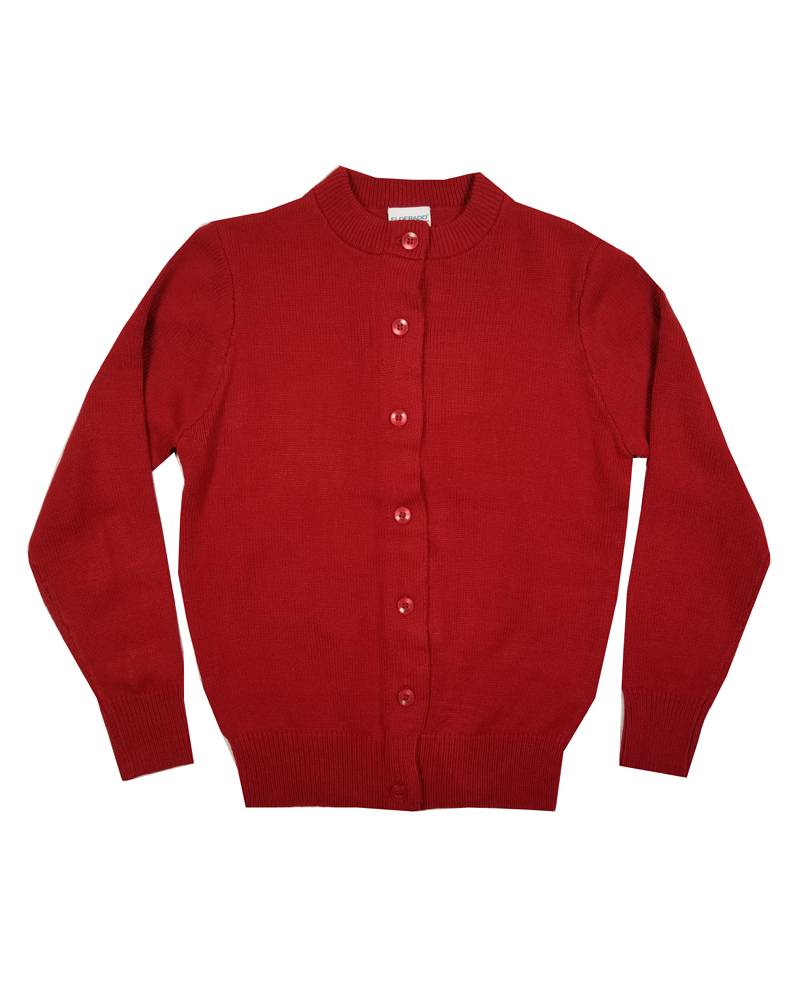 Elder Manufacturing Co. Inc. GIRLS CARDIGAN RED B