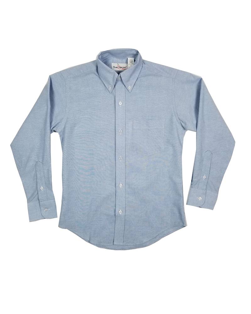 Elder Manufacturing Co. Inc. BOYS/MENS LS LT BLUE OXFORD SHIRT 2