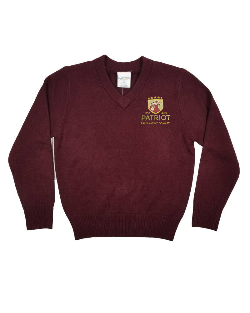 Elder Manufacturing Co. Inc. PATRIOT PREP  V-NECK PULLOVER SWEATER