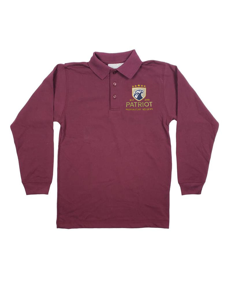 Elder Manufacturing Co. Inc. PATRIOT PREPARATORY ACADEMY  LS POLO SHIRT