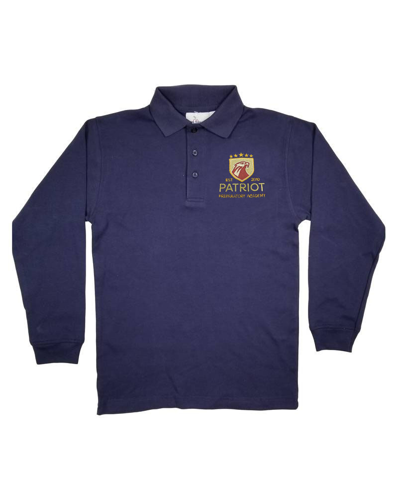 Elder Manufacturing Co. Inc. PATRIOT PREPARATORY ACADEMY  LS POLO SHIRT