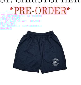 POWELL PRINT ST. CHRISTOPHER MESH GYM SHORTS GRANDVIEW