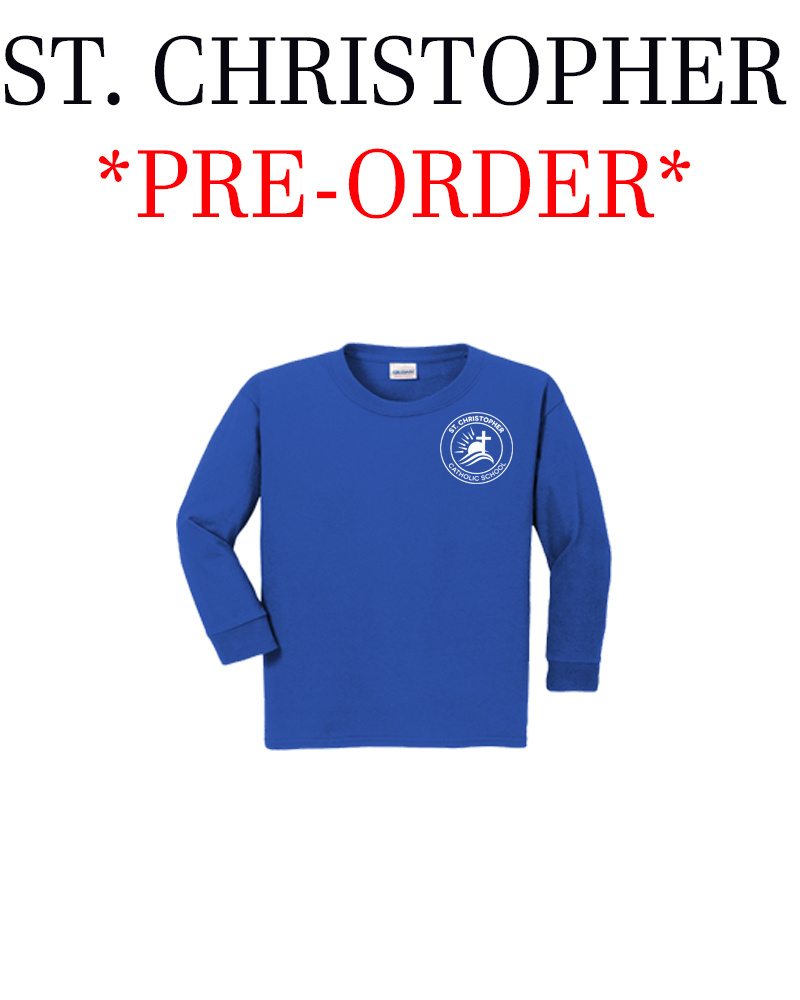 SanMar ST. CHRISTOPHER KINDERGARTEN LS GYM T-SHIRT GRANDVIEW