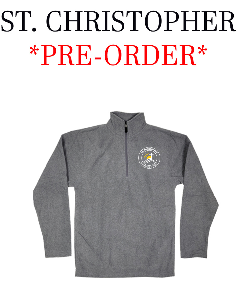 Elder Manufacturing Co. Inc. ST. CHRISTOPHER CATHOLIC 1/4 ZIP  FLEECE GRANDVIEW