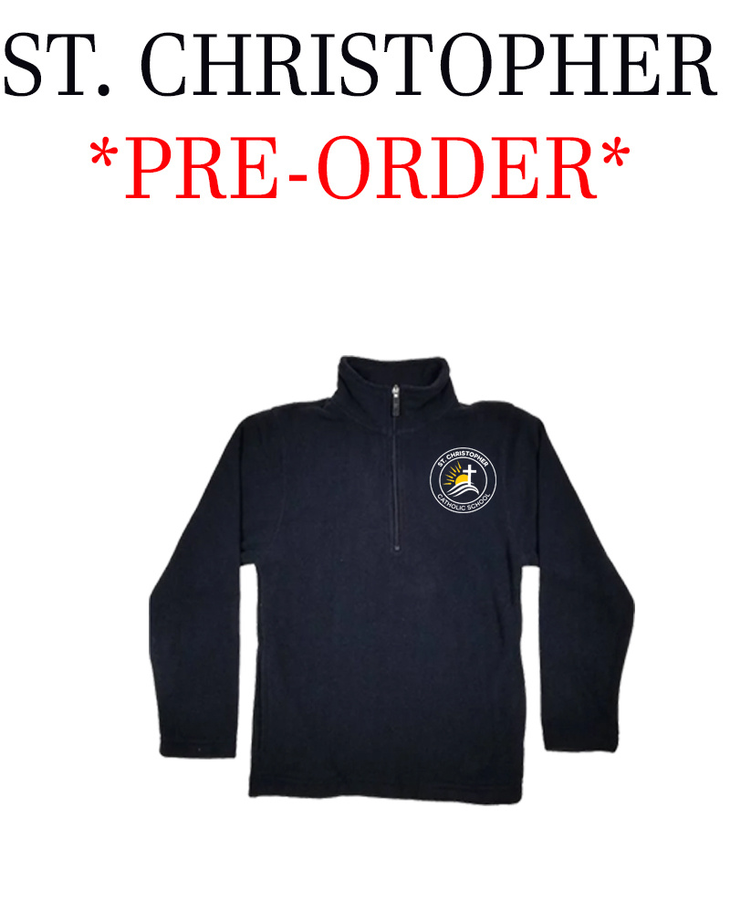 Elder Manufacturing Co. Inc. ST. CHRISTOPHER CATHOLIC 1/4 ZIP  FLEECE GRANDVIEW