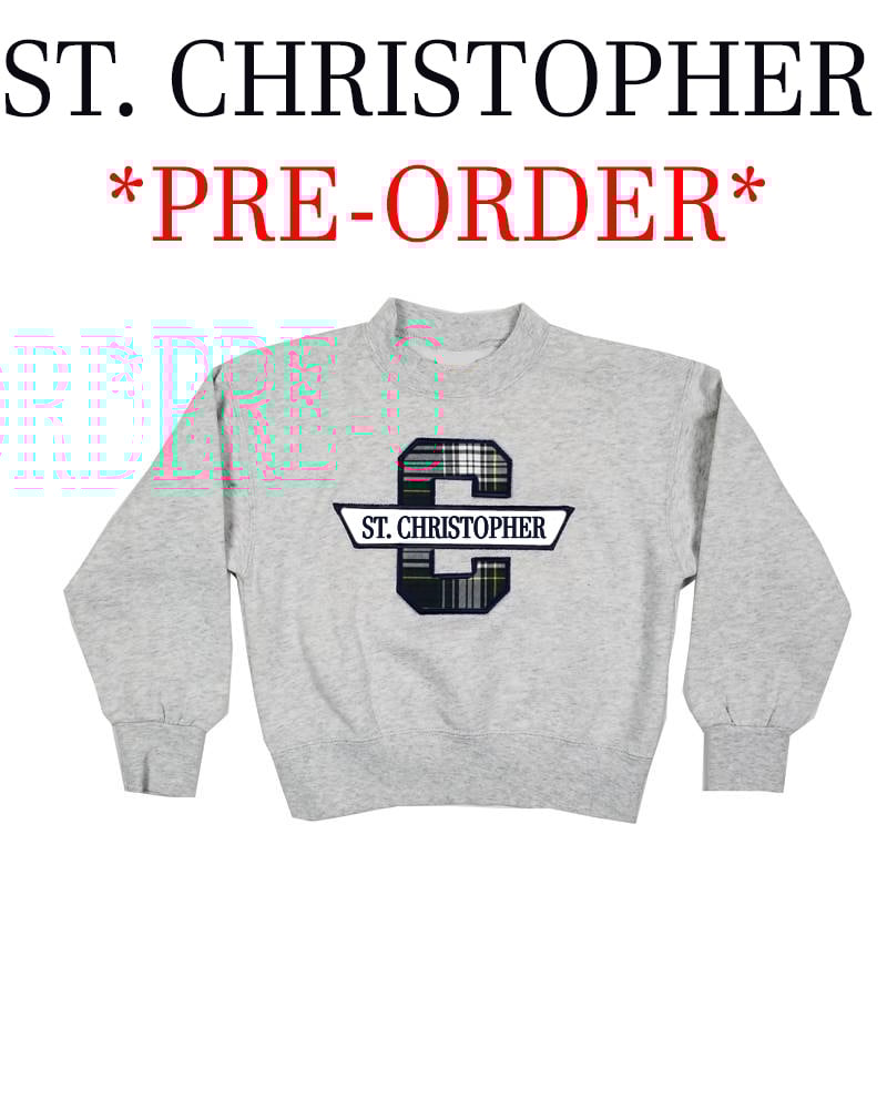 School Apparel, Inc. ST. CHRISTOPHER  PLAID SWEATSHIRT