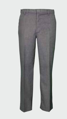 Elder Manufacturing Co. Inc. BOY/MENS FLAT FRONT PANTS Charcoal Grey