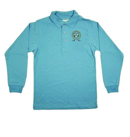 Elder Manufacturing Co. Inc. PARKERSBURG CREST LOGO JERSEY LS POLO SHIRT