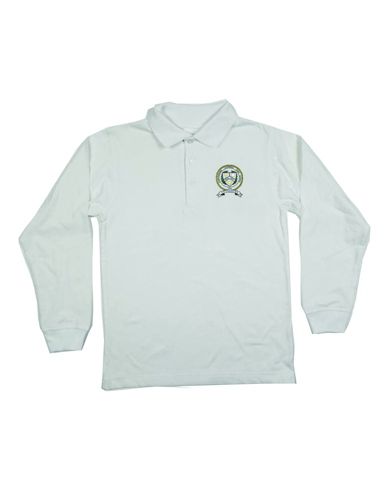 Elder Manufacturing Co. Inc. PARKERSBURG CREST LOGO JERSEY LS POLO SHIRT