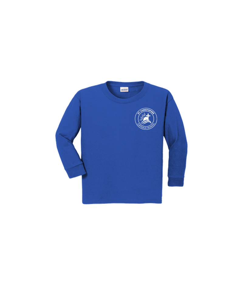 SanMar ST. CHRISTOPHER KINDERGARTEN LS GYM T-SHIRT GRANDVIEW