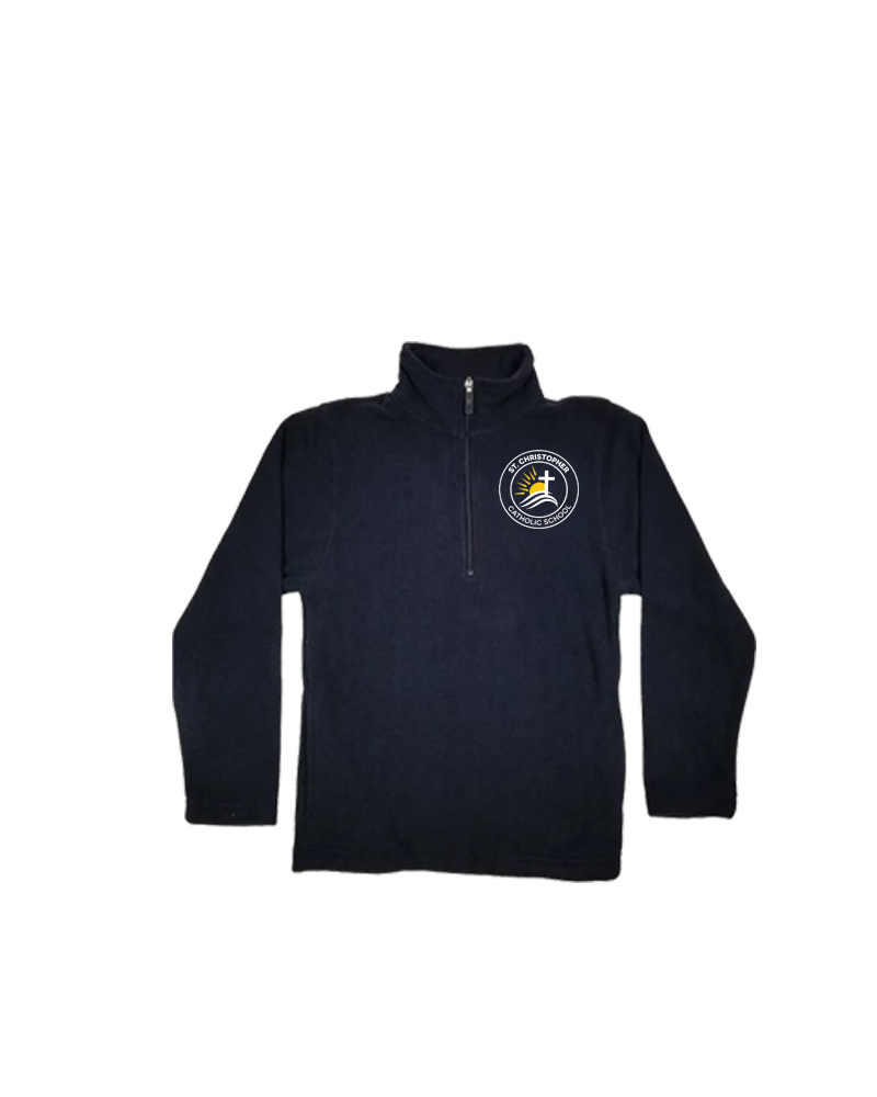 Elder Manufacturing Co. Inc. ST. CHRISTOPHER CATHOLIC 1/4 ZIP  FLEECE GRANDVIEW