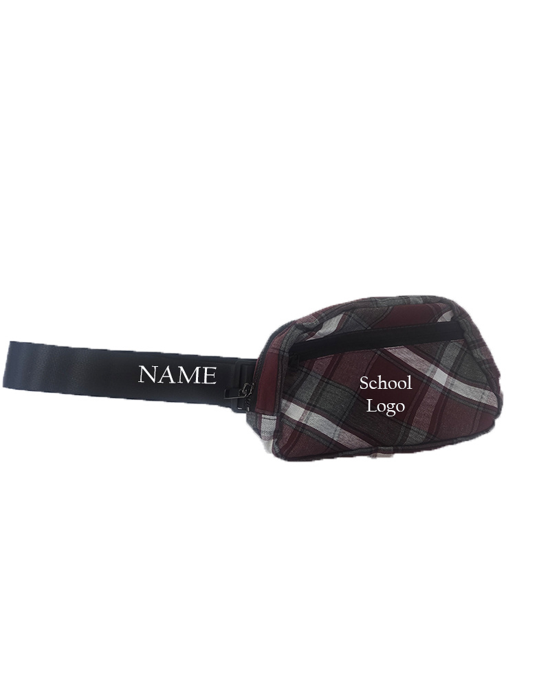 EE DEE TRIM PLAIN FANNY PACK PLAID 54