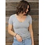 Angie Heather V-Neck Top (X2731)