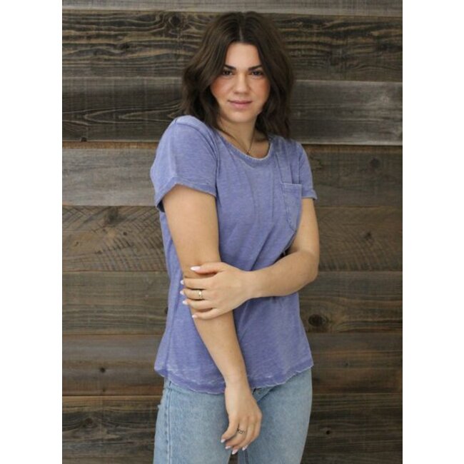 Angie Softwash Pocket Tee (X2C97)