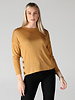 Angie Long Sleeve Side-Button Knit Top (X2AA3)