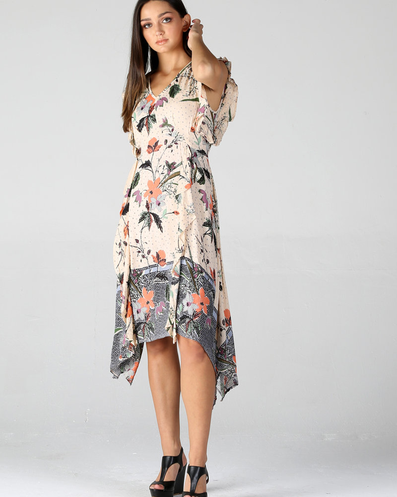 Angie Floral Ruffle Dress - Creations Boutique