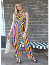 Angie Square Neck Jumpsuit With Pockets (B5737)