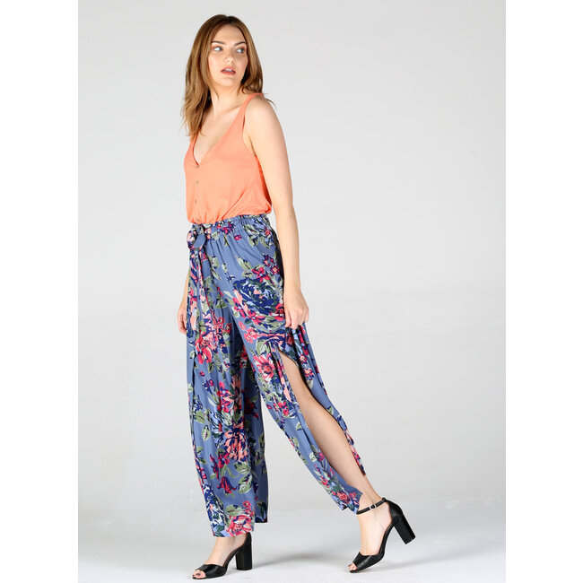 Angie Angie Wide Leg Pants With Slit (25P63)