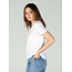Angie Scoop Neck Shirt  Raw Hem (X2AG4)