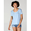Angie Scoop Neck Shirt  Raw Hem (X2AG4)