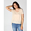 Angie Scoop Neck Shirt  Raw Hem (X2AG4)