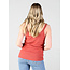 Angie Lace Trim Rib Knit Tank W.Buttons (X2AG9)