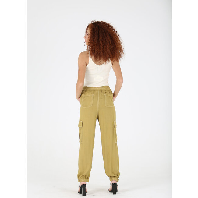 Angie Angie Pant w/Side Pocket & Elastic Ankle Cuff (25R36)