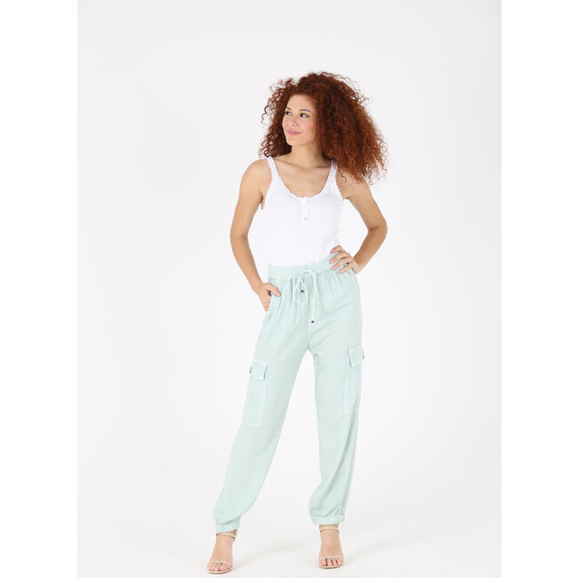 Angie Angie Pant w/Side Pocket & Elastic Ankle Cuff (25R36)