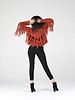 Angie Chenille Sweater  With Fringe (XHH31)
