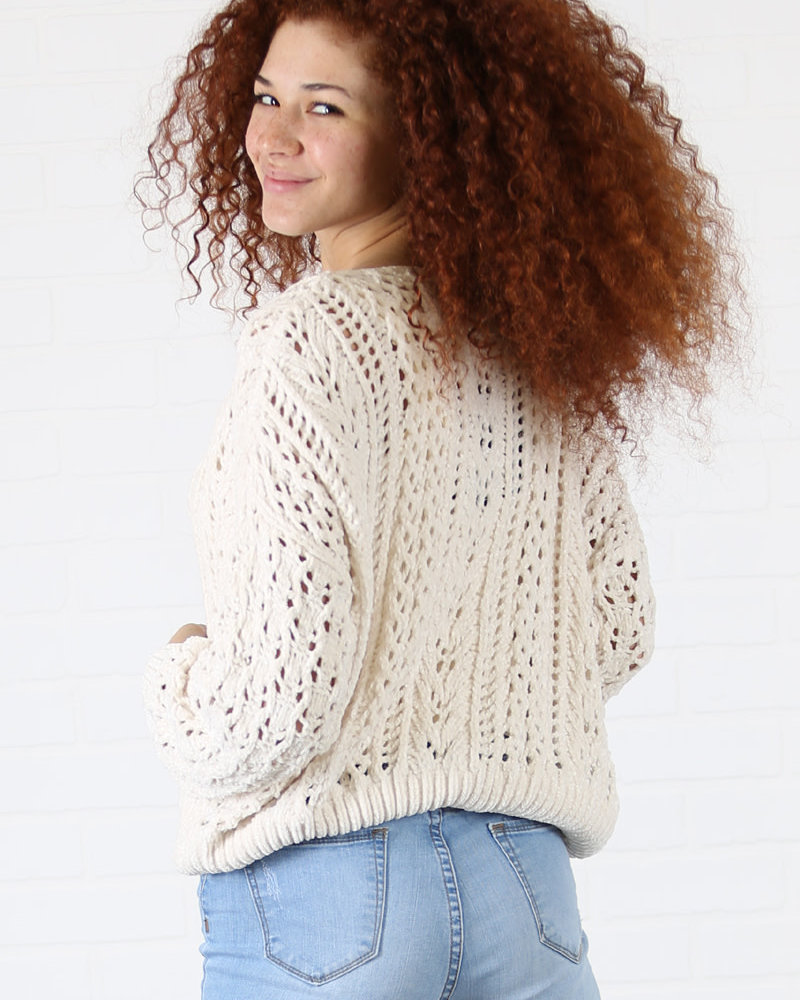chenille knit jumper