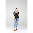 Angie Scoop Neck Shirt  Raw Hem (X2AG4)