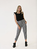 Angie Plaid Cargo Joggers With Zipper Pockets (25S12)