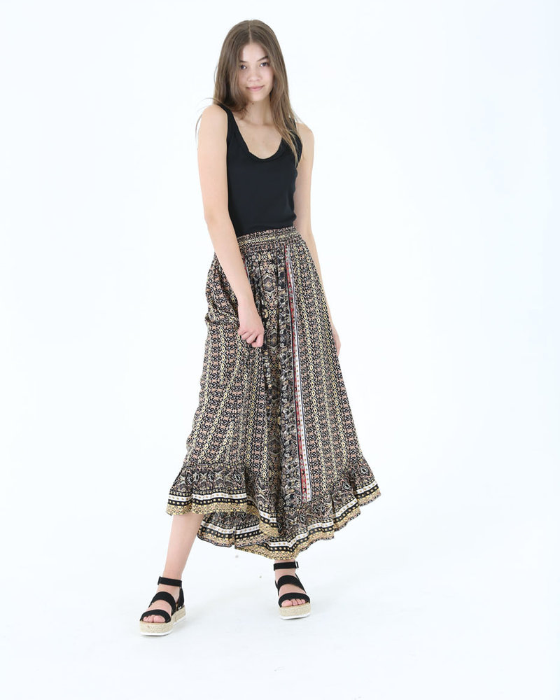 Angie Ruffle Maxi Skirt (B6788)