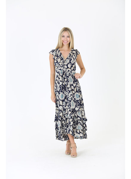 Angie Floral Maxi Dress (C4328)