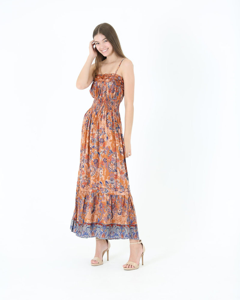 Angie Ruffle Maxi Dress (F4E84 