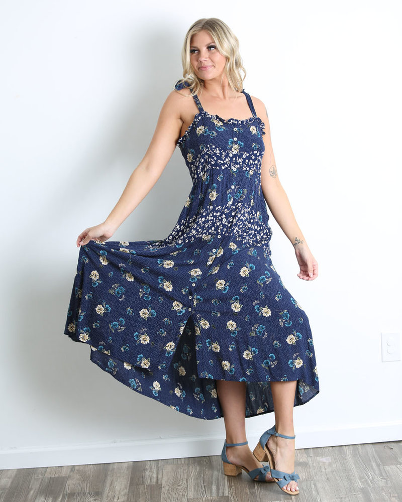 Angie Printed Maxi Dress(F4D33)
