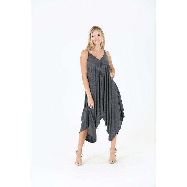 Angie Angie V-neck Knit Harem Jumpsuit (X5099)