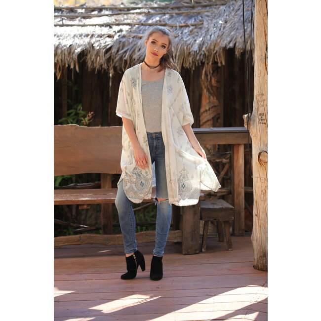 Angie Angie Light Weight Kimono Duster (P2Q23)