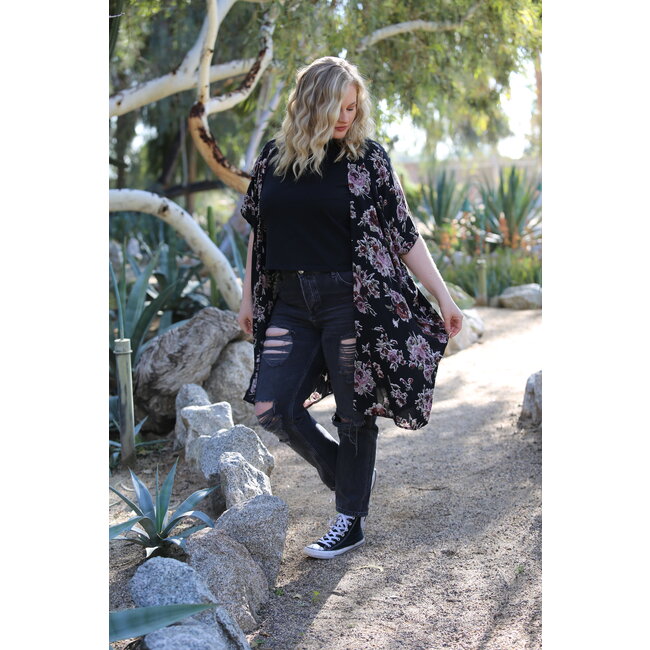 Angie Angie Light Weight Kimono Duster (P2Q23)