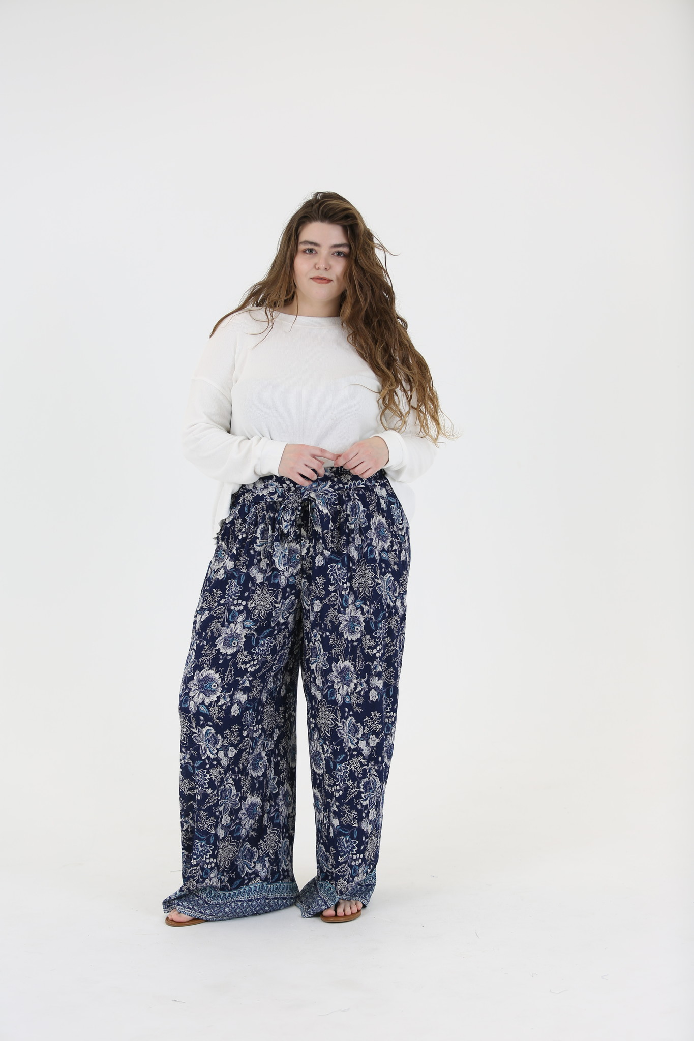 Angie Tie Waist Pant (29C71) - Creations Boutique